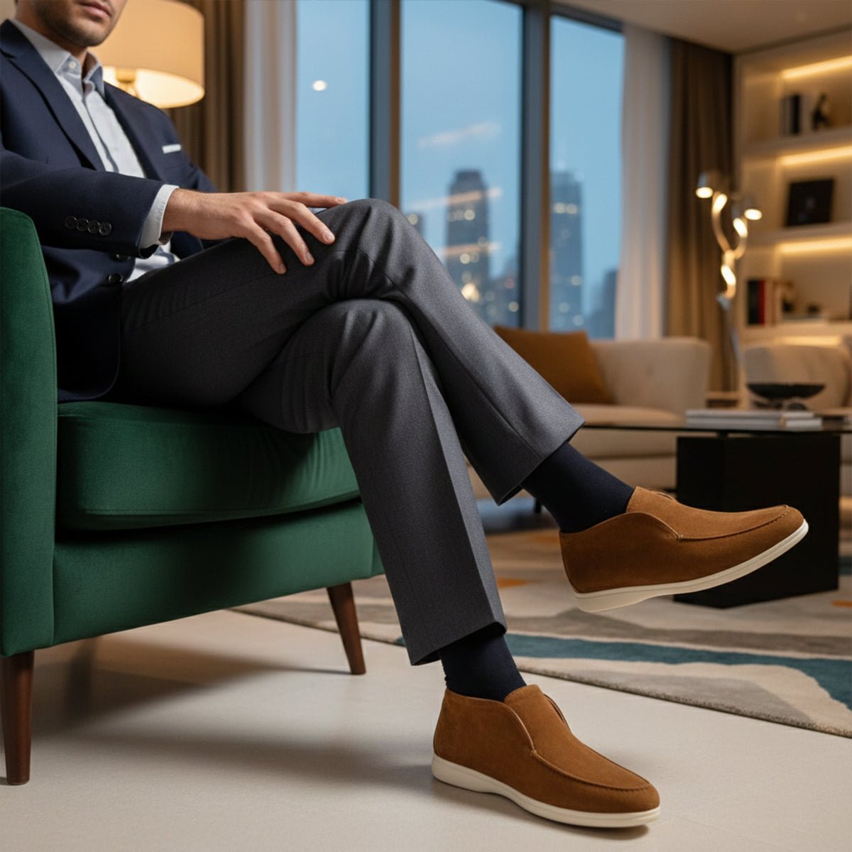 Men's Slip-On Loafers — Minimalist Clean Design