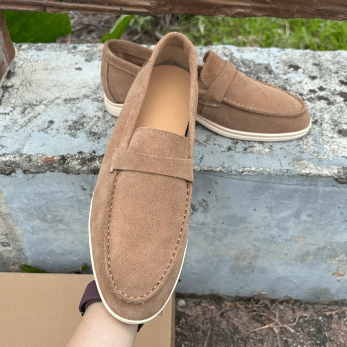 Men's Slip-On Loafers — Round Toe & Soft Sole