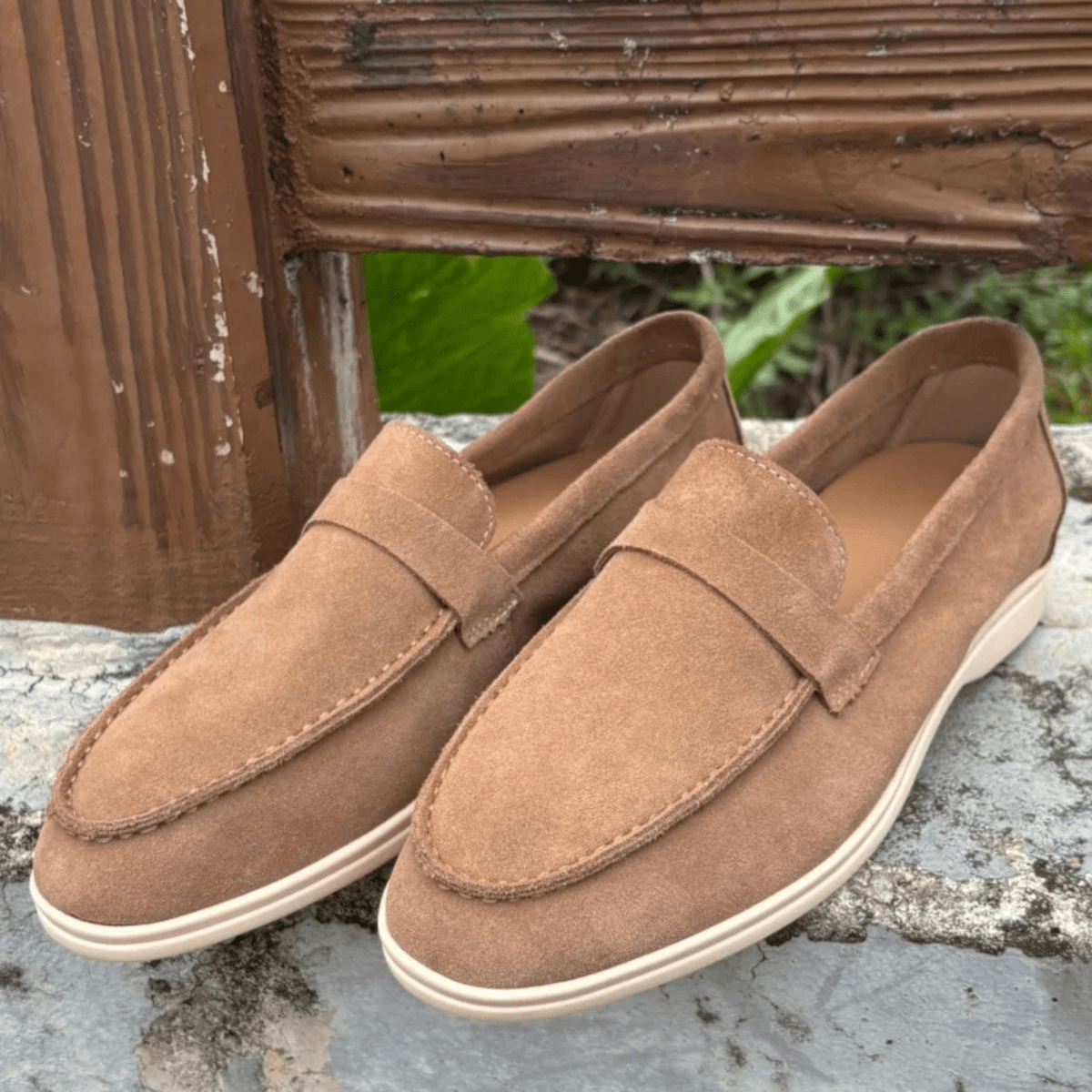 Men's Slip-On Loafers — Round Toe & Soft Sole