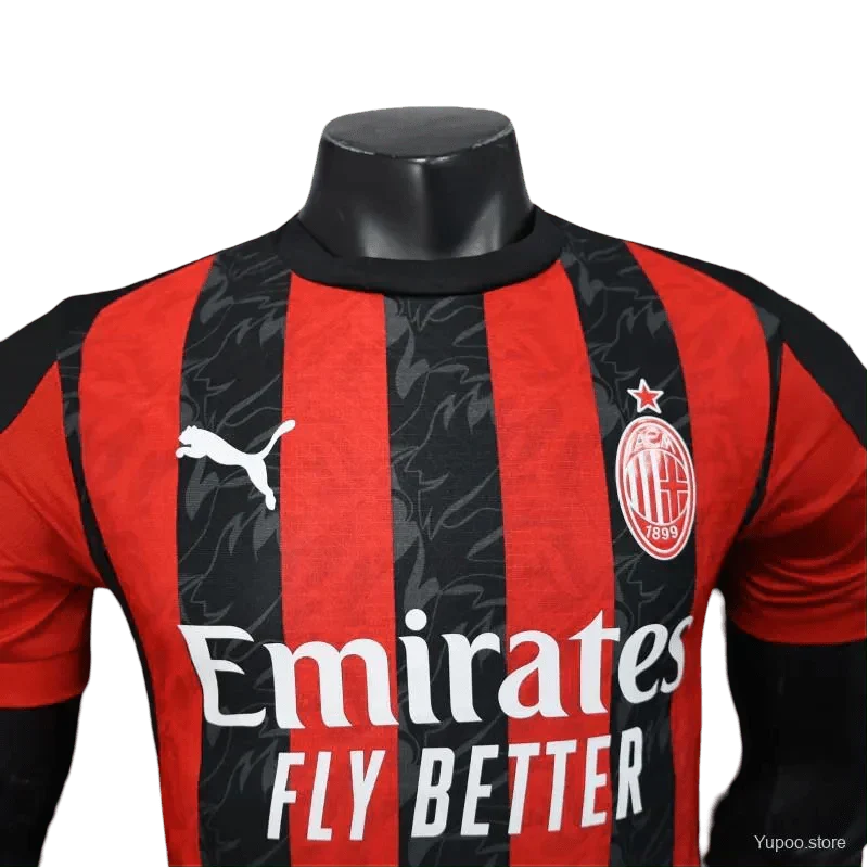 Milan AC Home Kit - 2025/2026 Player Version