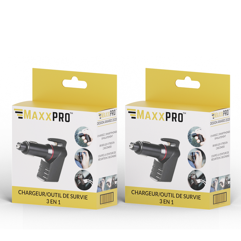 Charger window breaker 3-in-1 survival tool – maxxpro