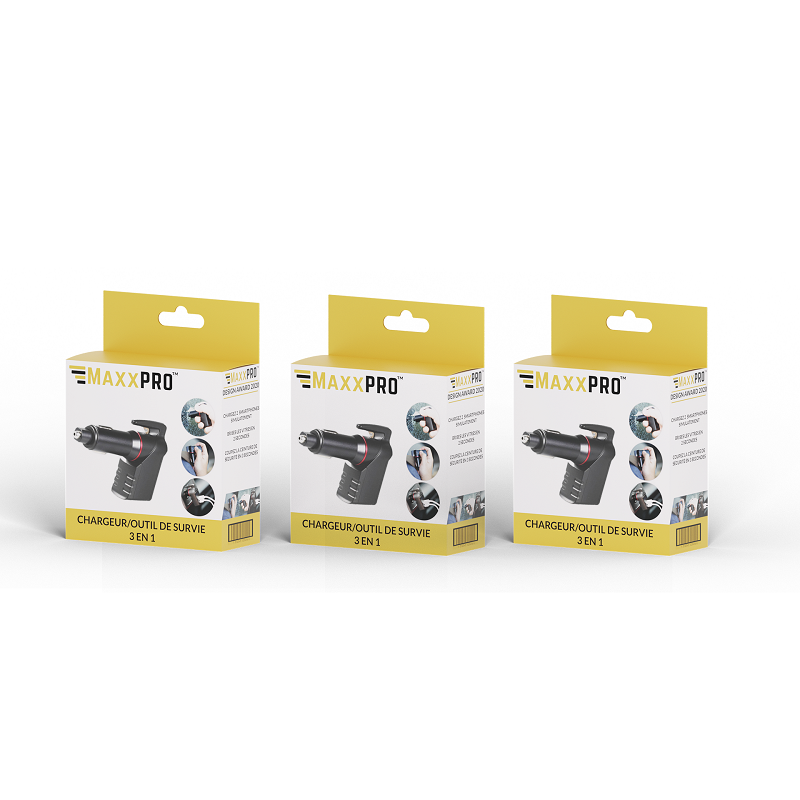 Charger window breaker 3-in-1 survival tool – maxxpro