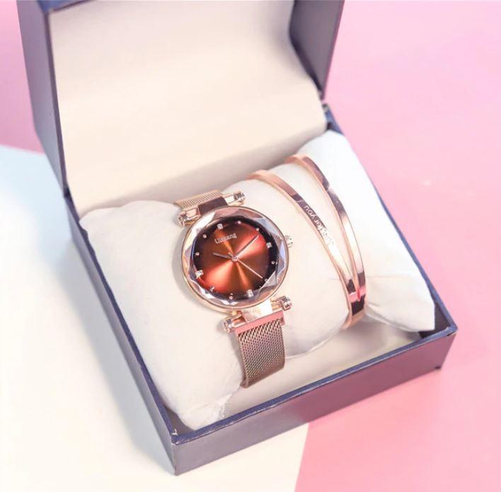 Magnetic quartz watch
