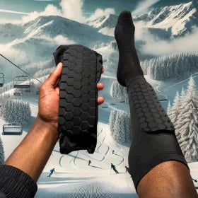 Ski pad shin guard