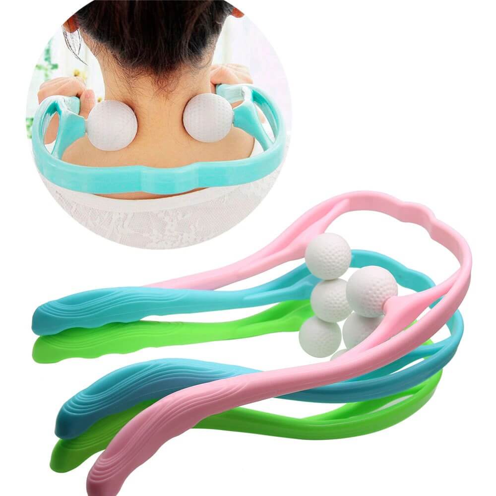 Dual pressure point neck massager