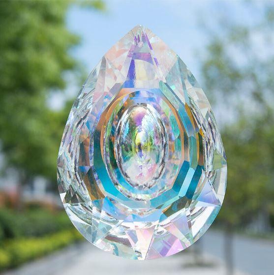 Rainbow rock crystal prism