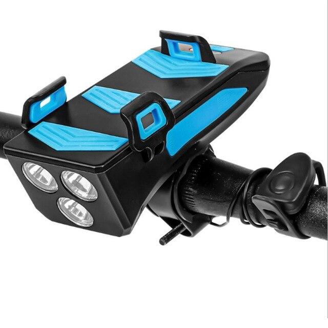 4 in 1 bike light – horn, stand & phone charger.