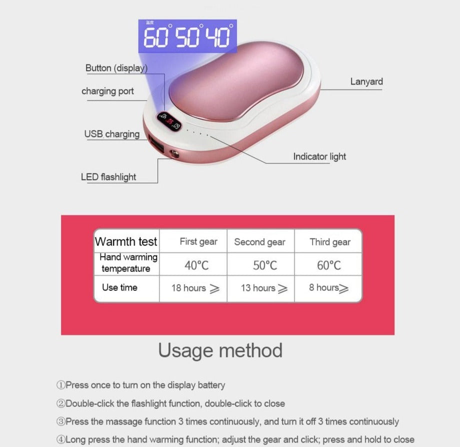 Rechargable Electric Hand Warmer
