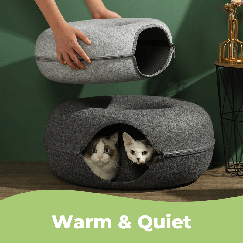 The ‘Peek-a-boo’ Cat Cave with bell, interactive toys, crushing claws, climbing frame, cat toys