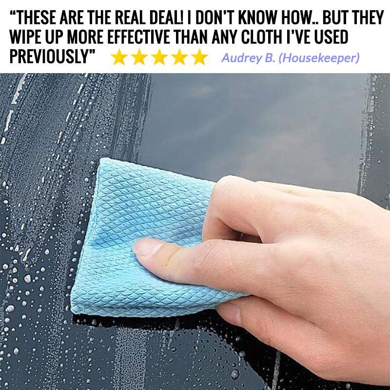 NanoScale Streak-Free Miracle Cleaning Cloths (Reusable)