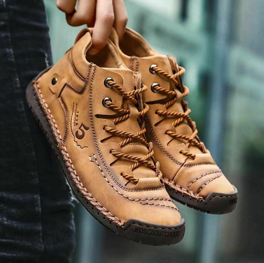 Vintage leather orthopedic shoes