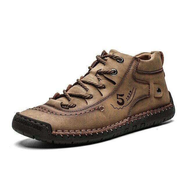 Vintage leather orthopedic shoes