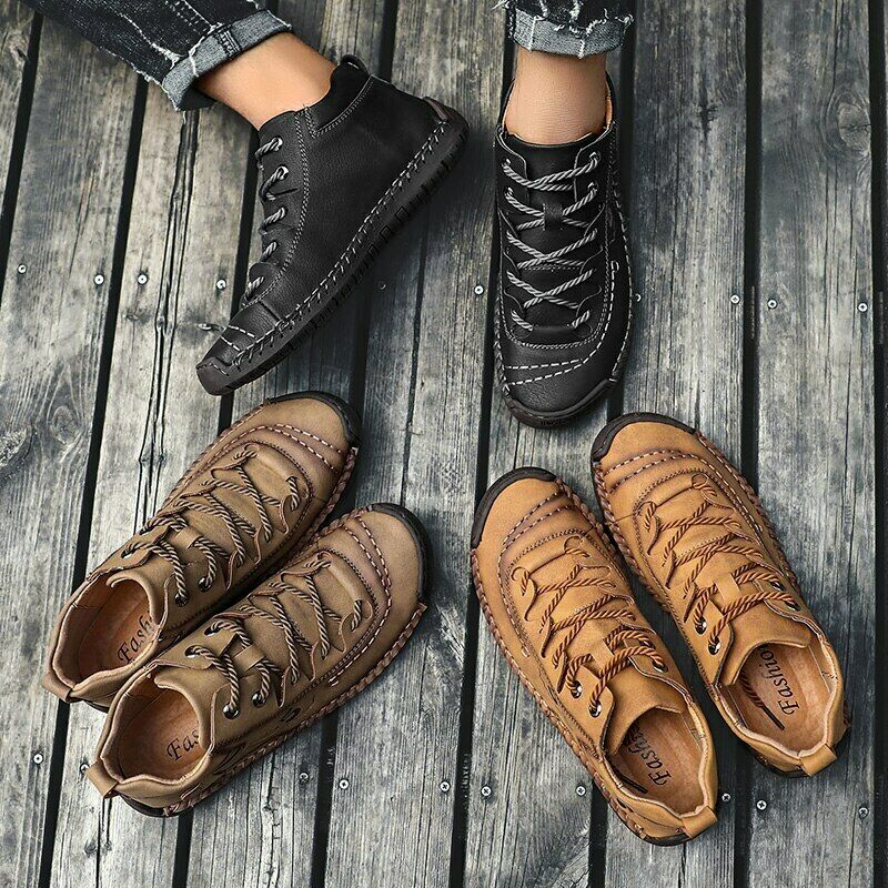 Vintage leather orthopedic shoes