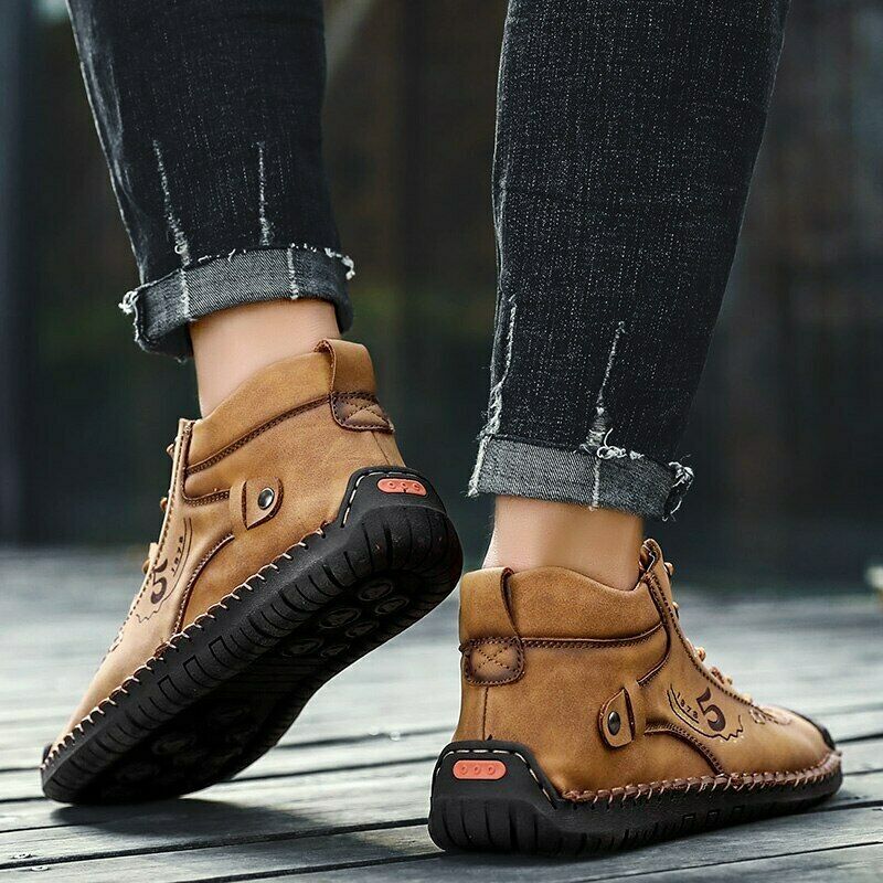 Vintage leather orthopedic shoes