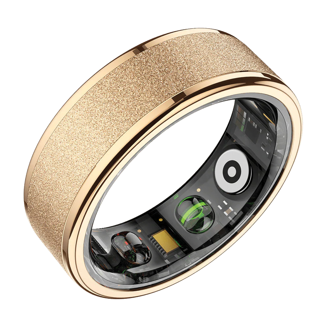 Smart Ring with Charging Case – Heart Rate SpO2 Sleep Monitor – 39 Days Battery – IP68 – No Subscription