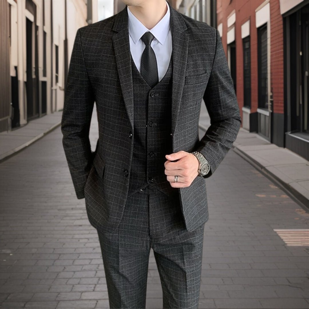 Suit Men Slim Fit Wedding Set Elegant Look