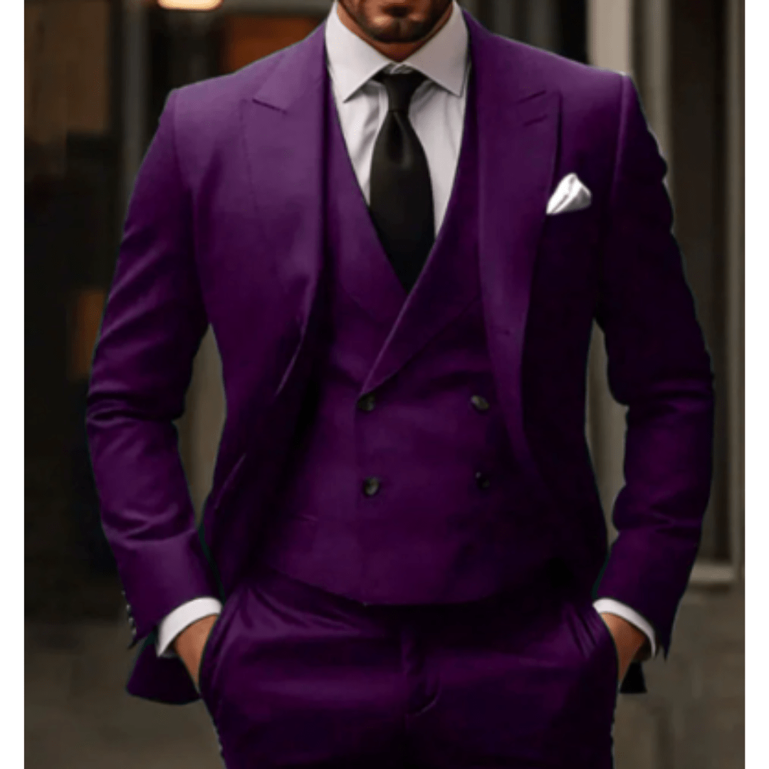 Suit Men Three Piece Comfort Fit Refined Style