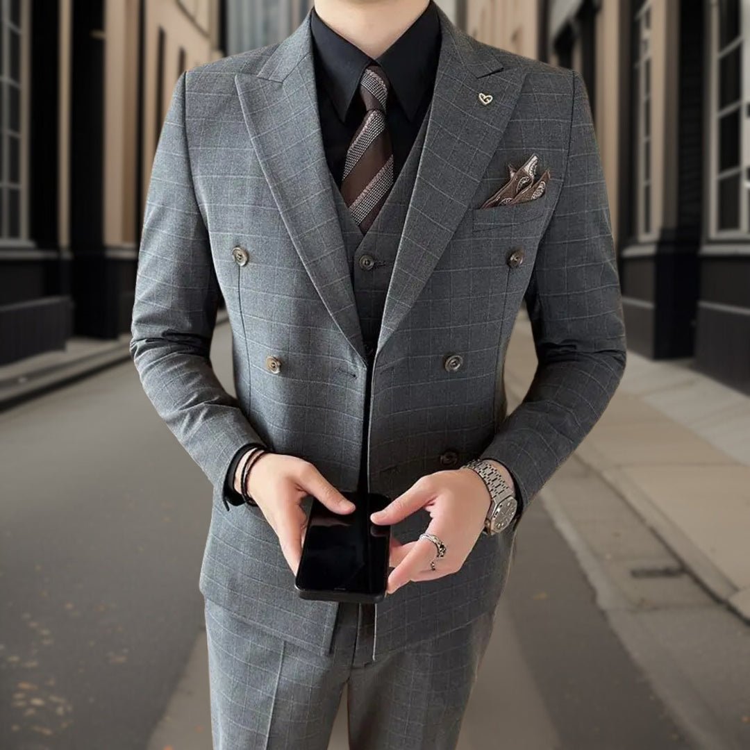 Suit Set Men Classic 3 Piece Fit Timeless Style