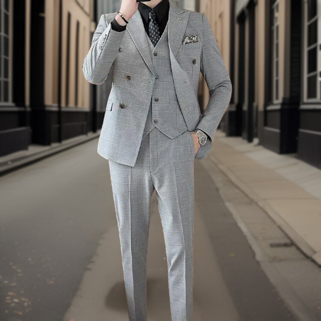 Suit Set Men Classic 3 Piece Fit Timeless Style