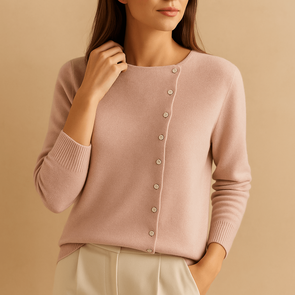 Sweater Women Long Sleeve Crew Neck Design with Relaxed Fit Shape