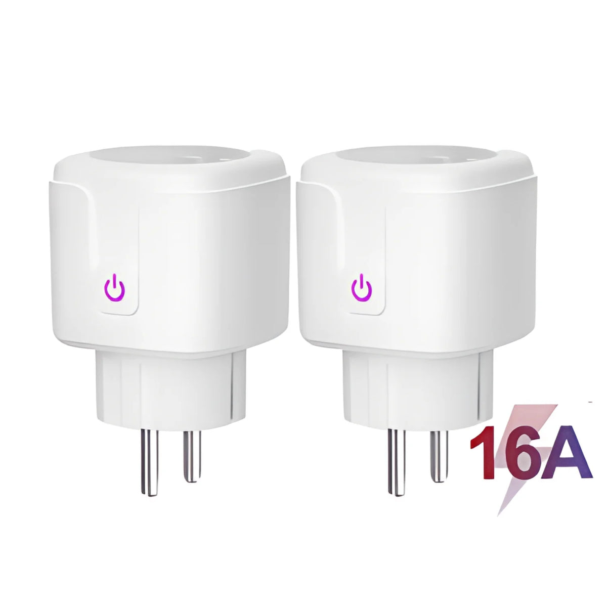 Tasmota Energy Monitoring WiFi Smart Plug, EU Style Plug/Socket, 16A