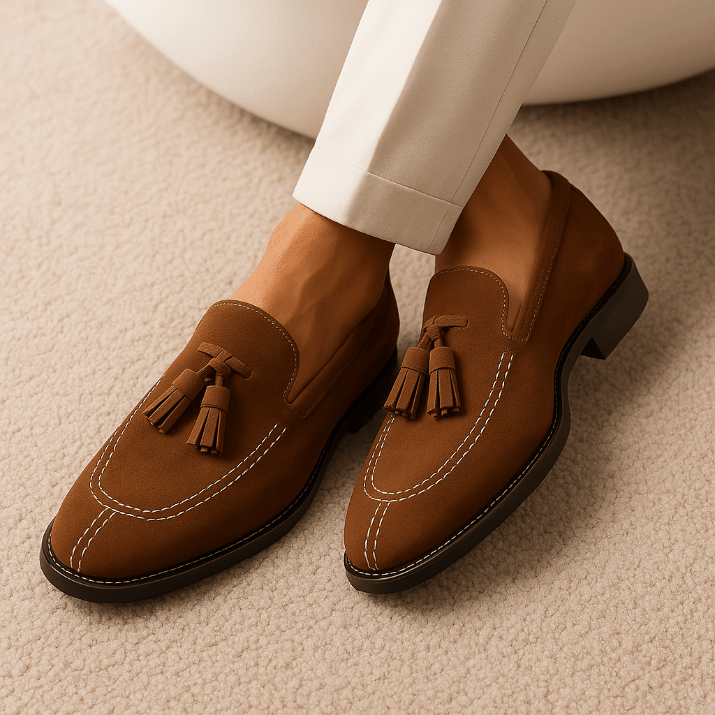 Tassel Loafers Men Leather Classic Style Everyday Comfort