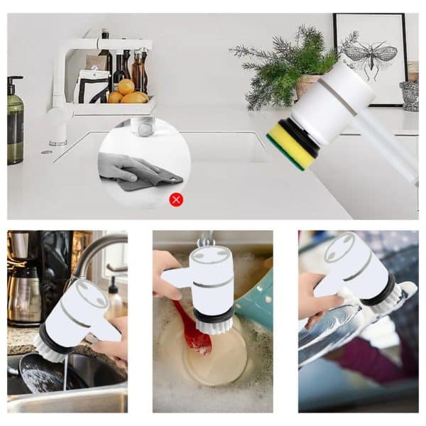 Electric rotary scrub brush ninjaa