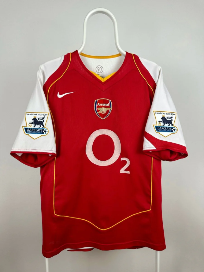 Arsenal 2003/2004 thuisshirt Thierry Henry #14 klassiek voetbalshirt