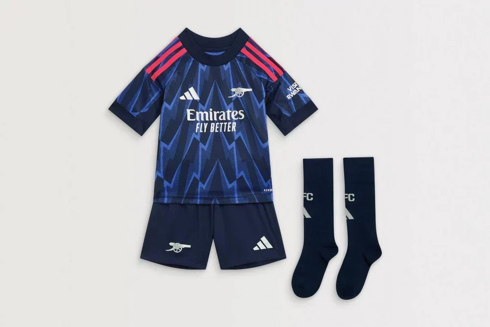 Mini completo da trasferta Arsenal adidas 25/26
