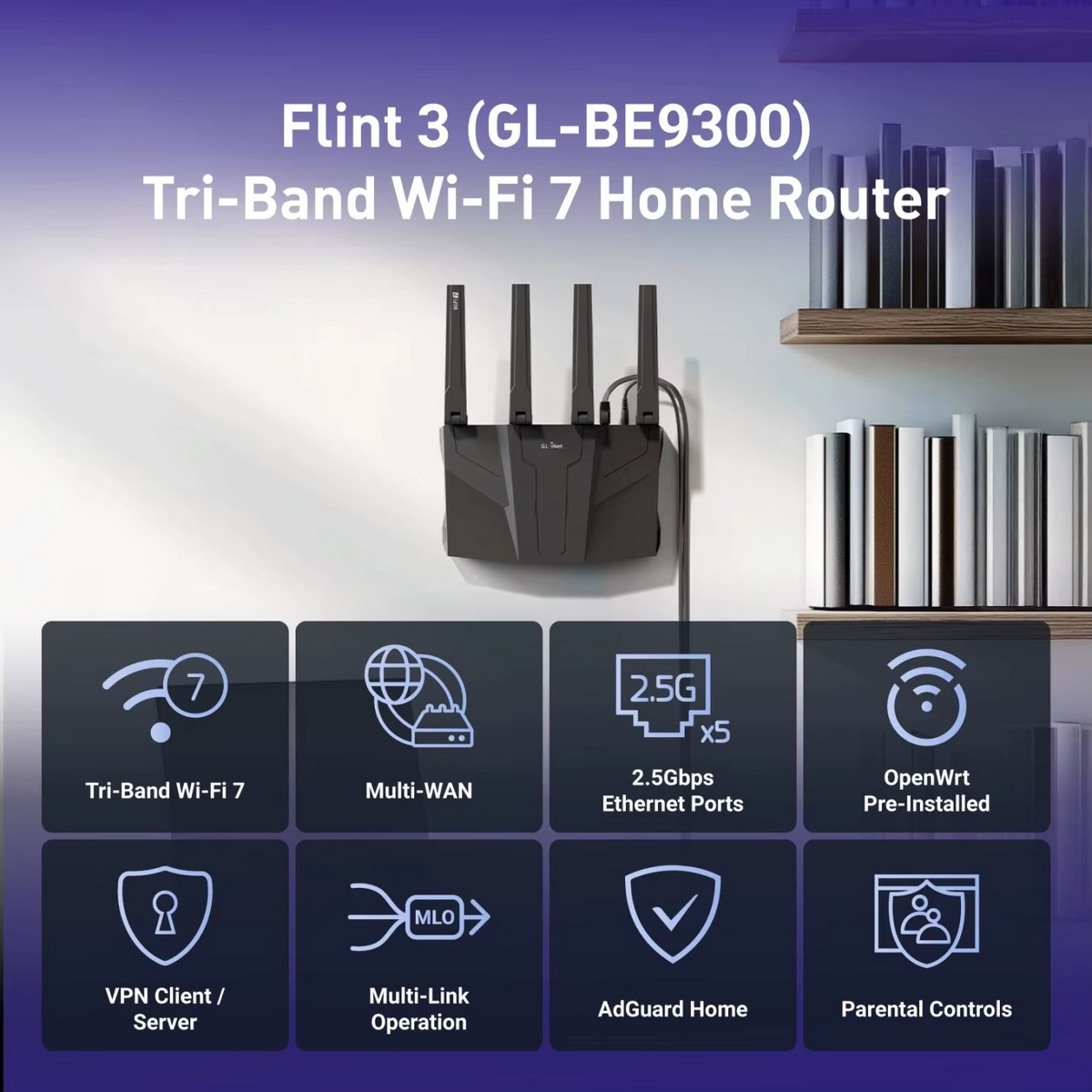 Tri-band Wi-Fi 7 Home Router