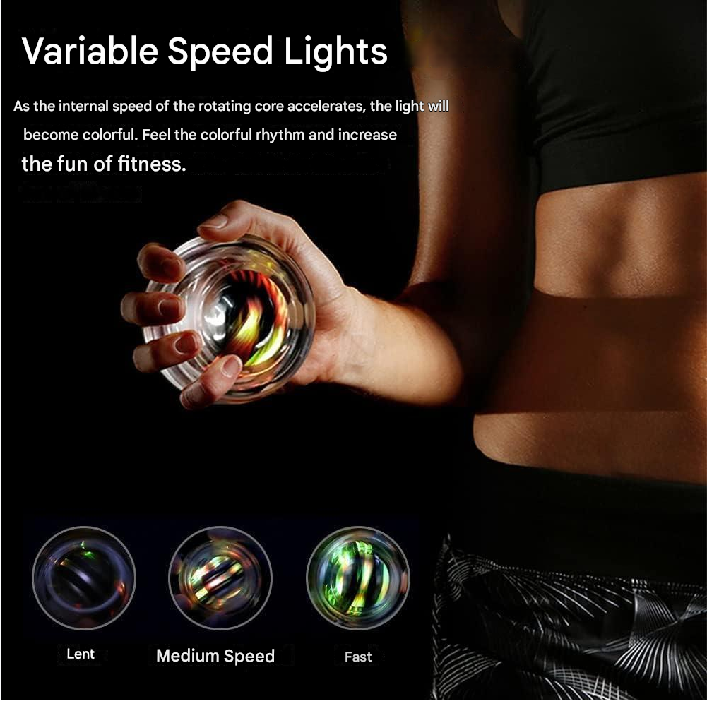 TorqueBall Gyro Ball forearm wrist exercise with automatic counter