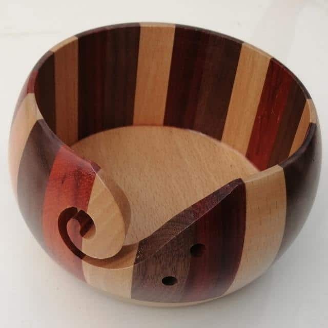 Handmade Wooden Yarn Bowl