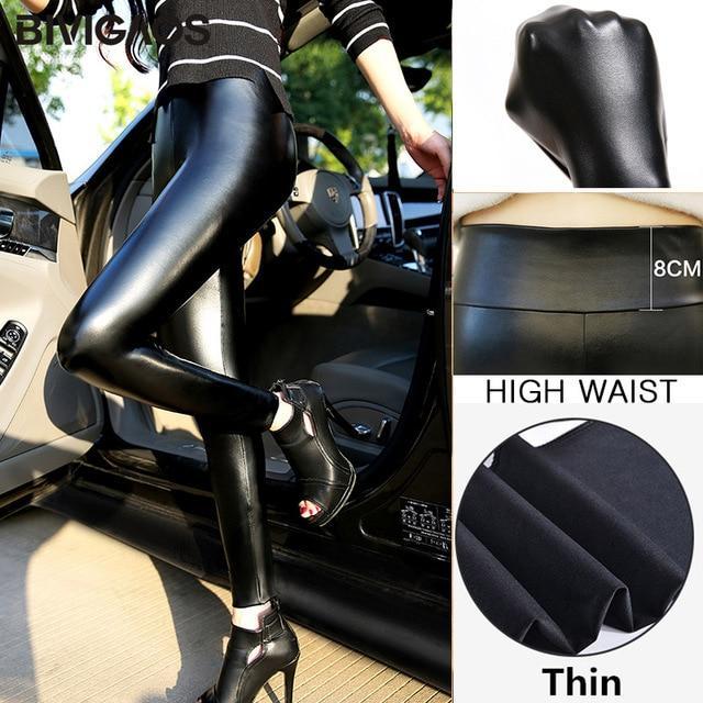 Stretch-Fit Faux Leather Shaper