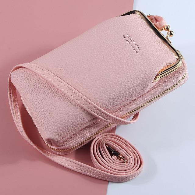 Women Phone Bag Solid Crossbody Bag