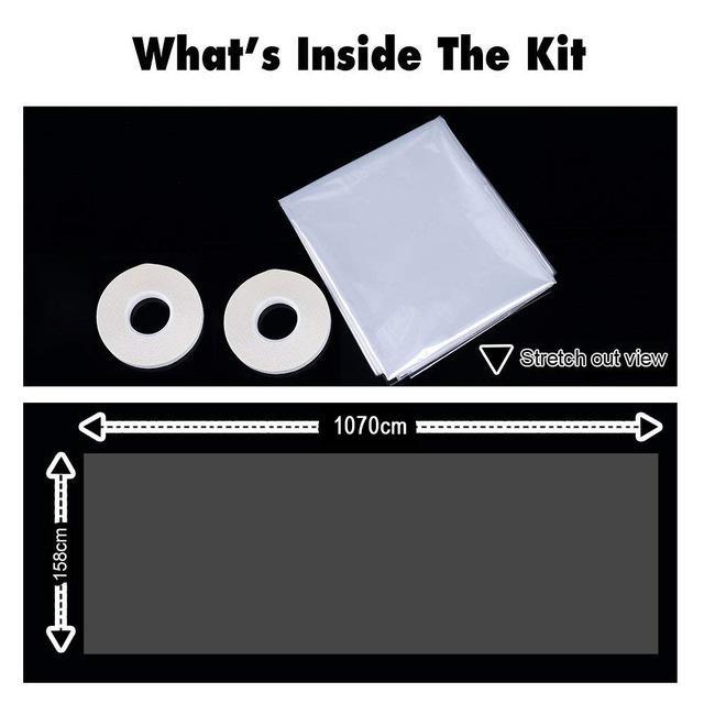 Window Shrink Film Patio Door Insulation Kit