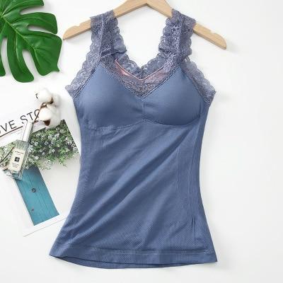 Cami-Bra Thermal Lace Tank