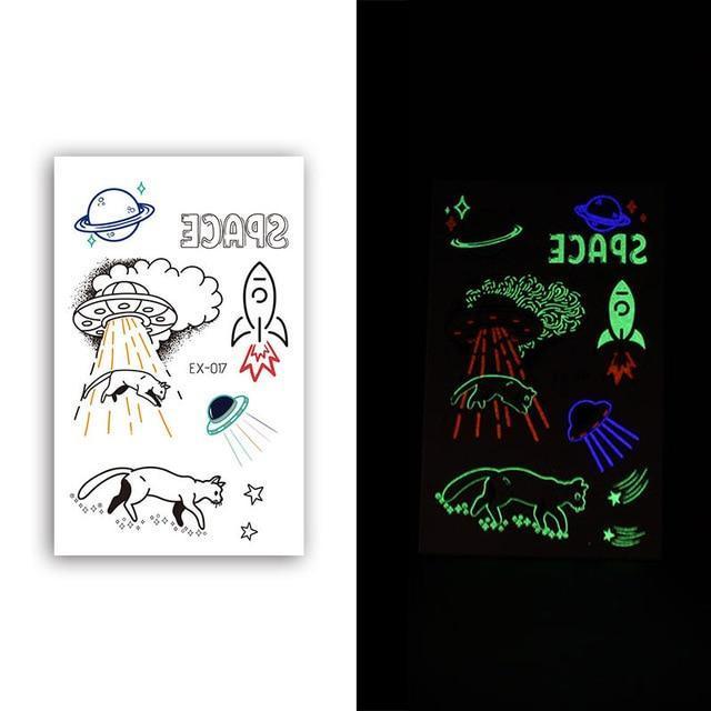 Inkstr™ Glow-In-The-Dark Tattoo Sticker Set