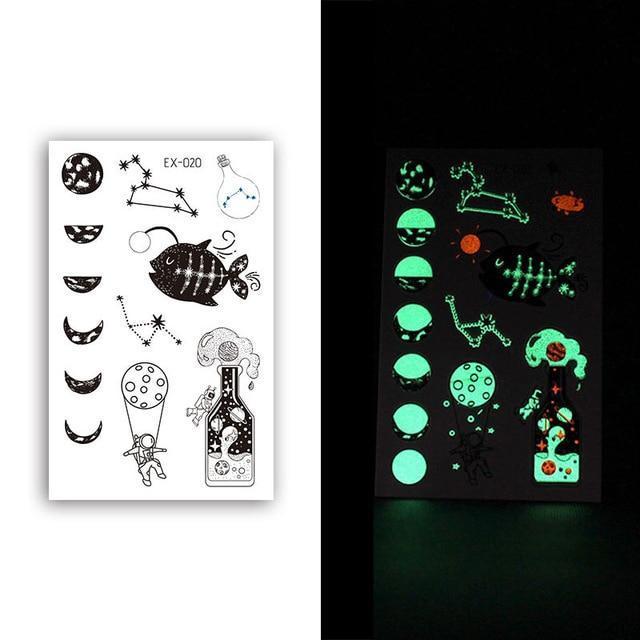 Inkstr™ Glow-In-The-Dark Tattoo Sticker Set