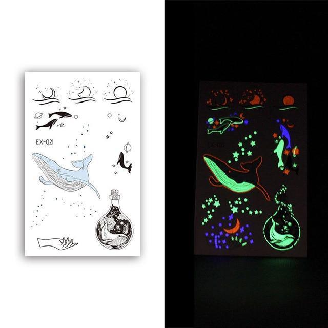 Inkstr™ Glow-In-The-Dark Tattoo Sticker Set