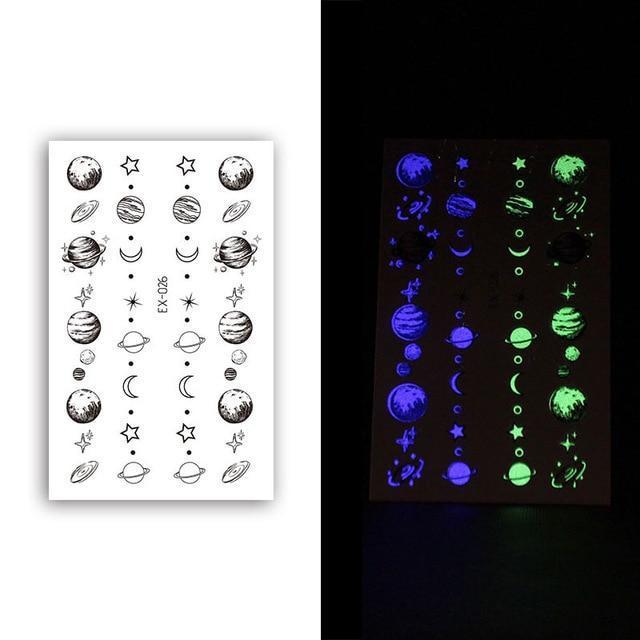 Inkstr™ Glow-In-The-Dark Tattoo Sticker Set