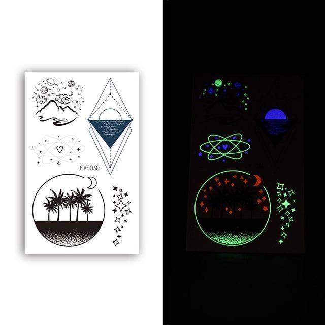 Inkstr™ Glow-In-The-Dark Tattoo Sticker Set