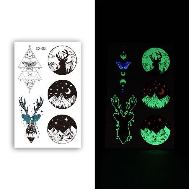 Inkstr™ Glow-In-The-Dark Tattoo Sticker Set
