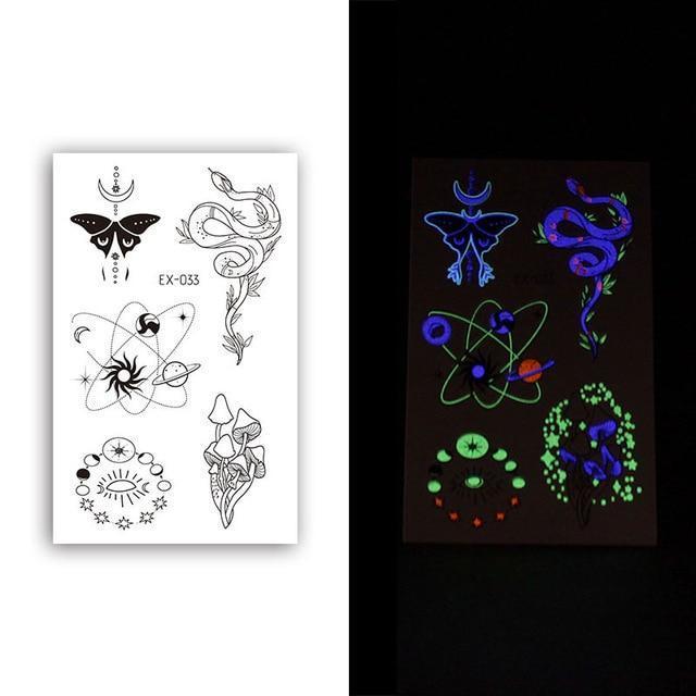 Inkstr™ Glow-In-The-Dark Tattoo Sticker Set