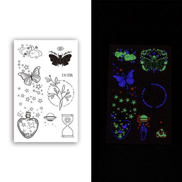 Inkstr™ Glow-In-The-Dark Tattoo Sticker Set