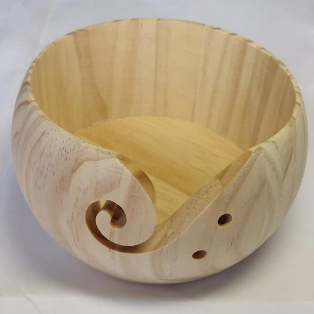 Handmade Wooden Yarn Bowl