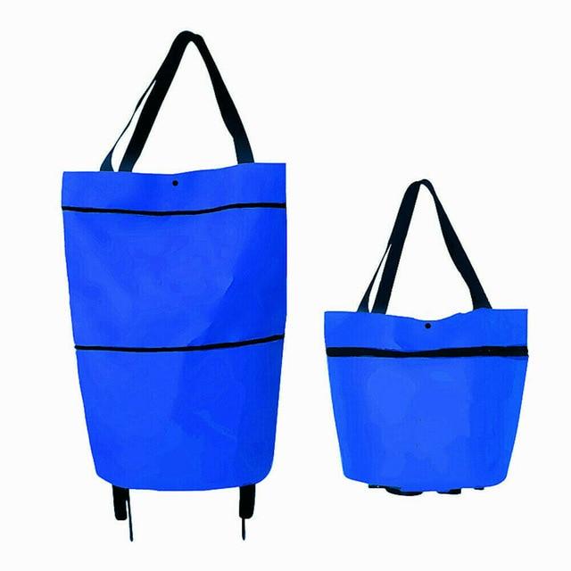 Foldable Waterproof Shopping Trolley Tote Bag