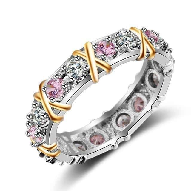 Sterling Silver Cross Full Diamond Ring
