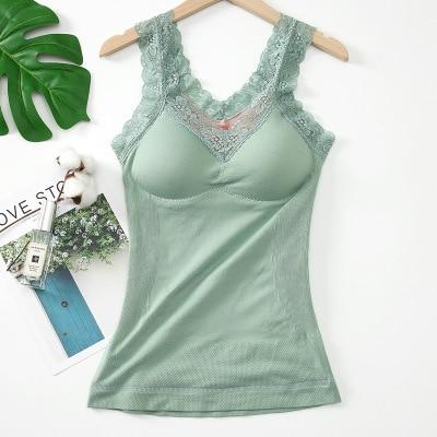 Cami-Bra Thermal Lace Tank