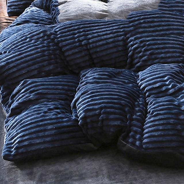 Thick Corduroy Velvet Winter Bed Duvet Cover