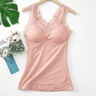 Cami-Bra Thermal Lace Tank
